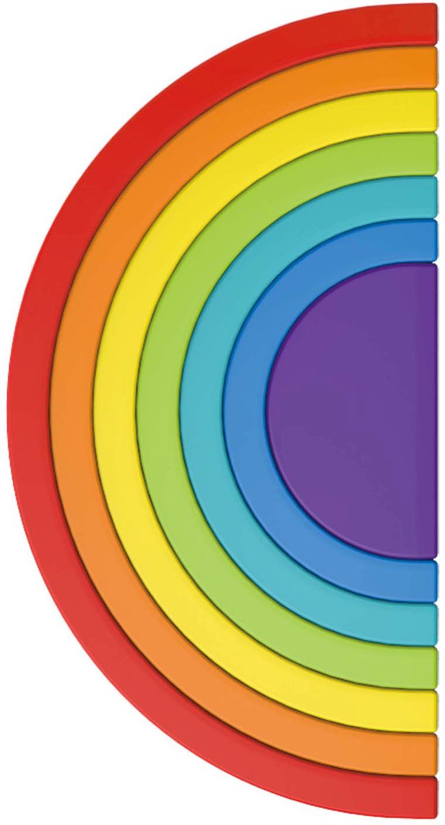 Little Stars Baby Stapeltoren Regenboog, 7dlg. van Little Stars® — afbeelding 4
