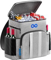 Sac à dos isotherme étanche - Idéal pour les pique-niques - 1 pièce - Zwart - Étanche
