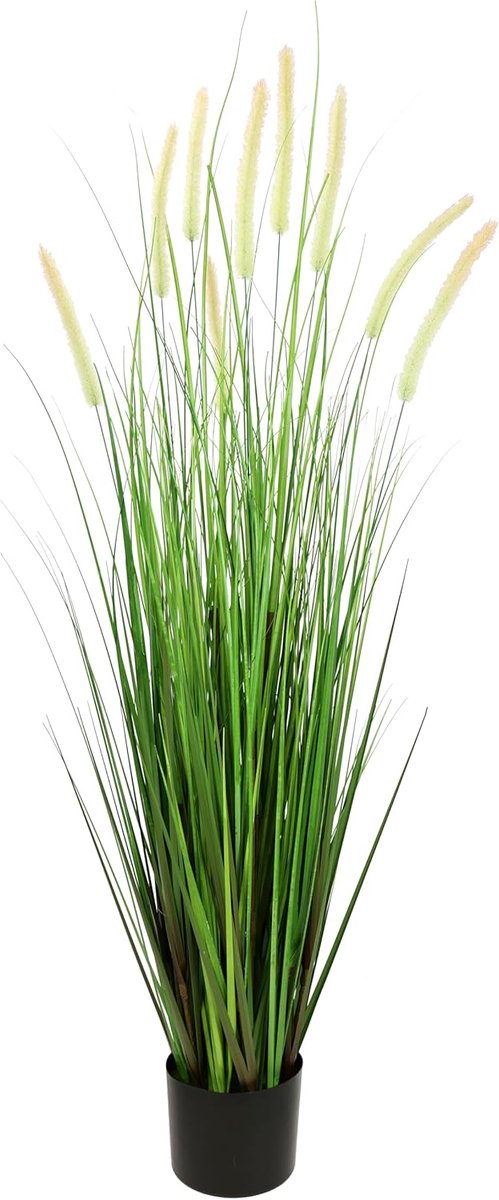 Kunstmatig Vossenstaartgras in Pot - Decoratieve Planten - 120 cm - Groen