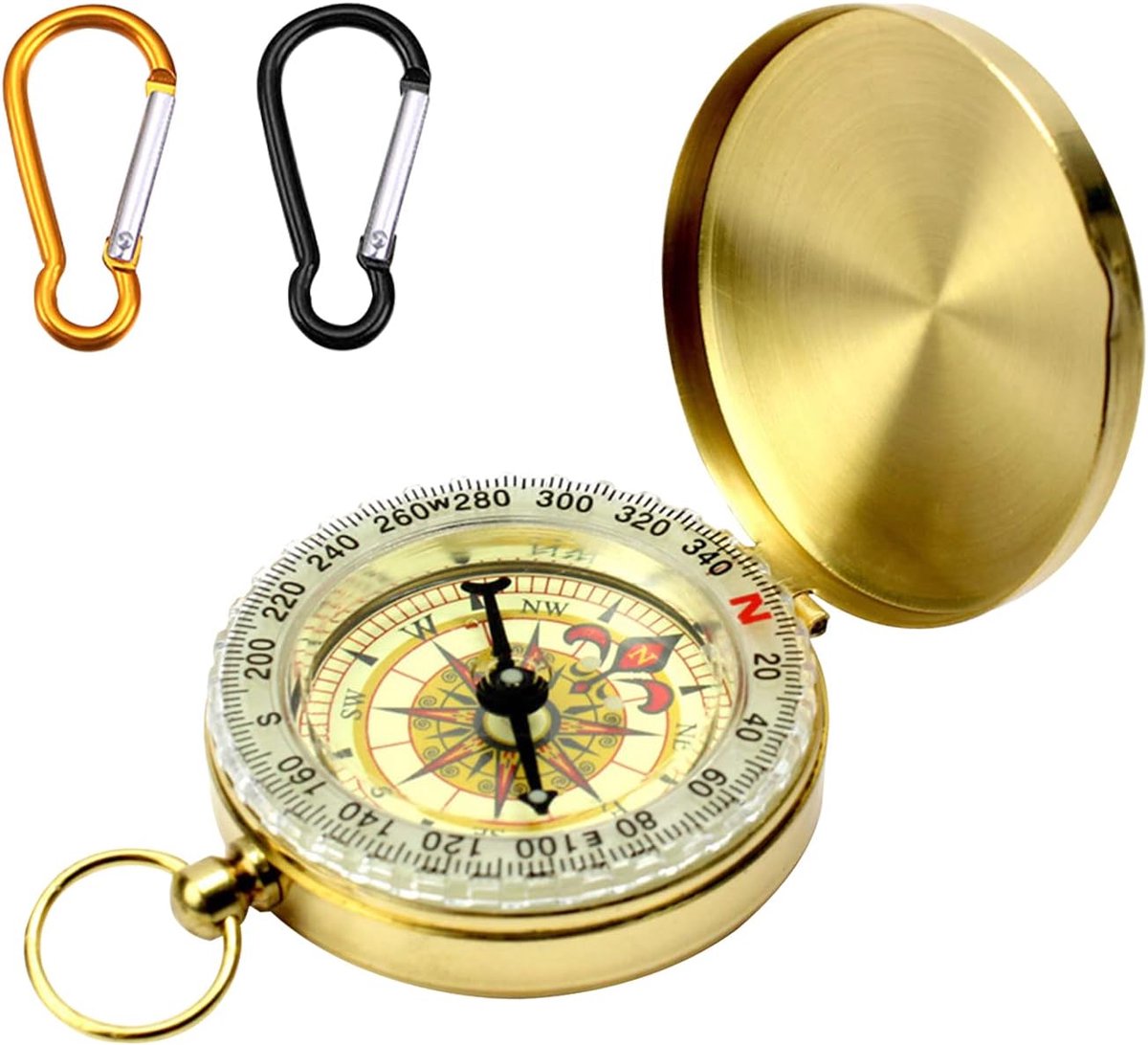 Gouden Kompas Zakhorloge - Outdoor Richting Kompas - 1 stuk - Koper