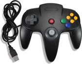 Coretek Nintendo 64 (N64) style USB controller voor PC, notebook en emulator / zwart - 1,35 meter