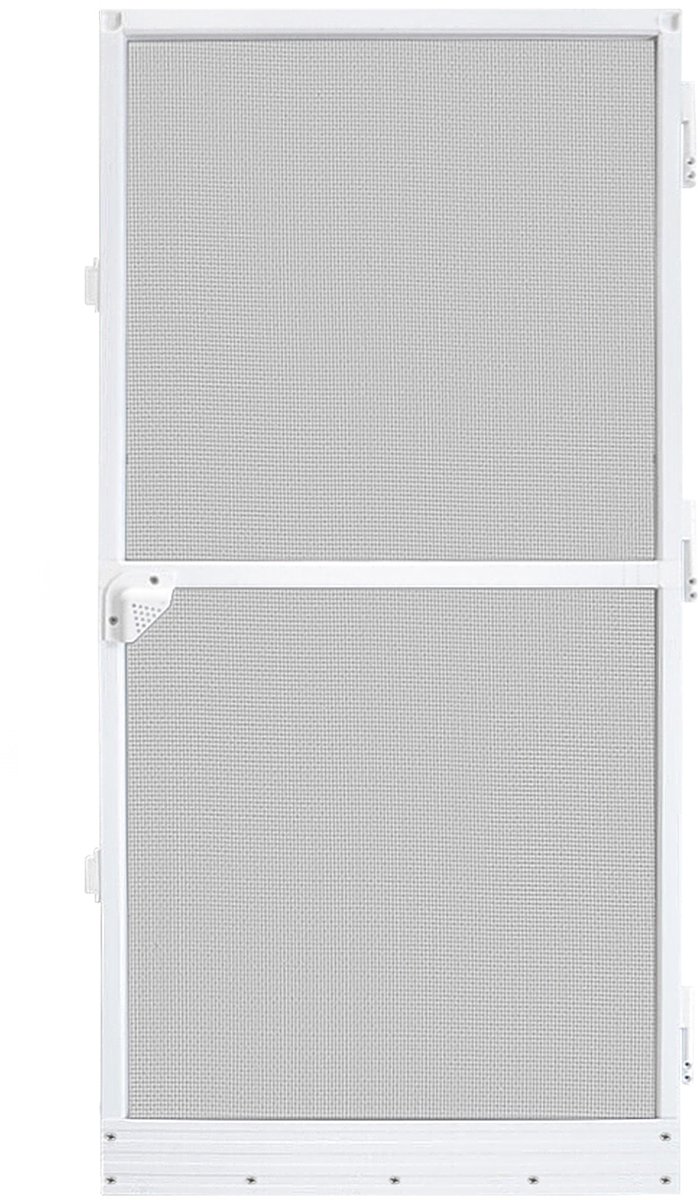 Aufun Vliegenhorren Bescherming Tot Max.120 X 240 cm voor Deur Met Glasvezeldoek, Wit