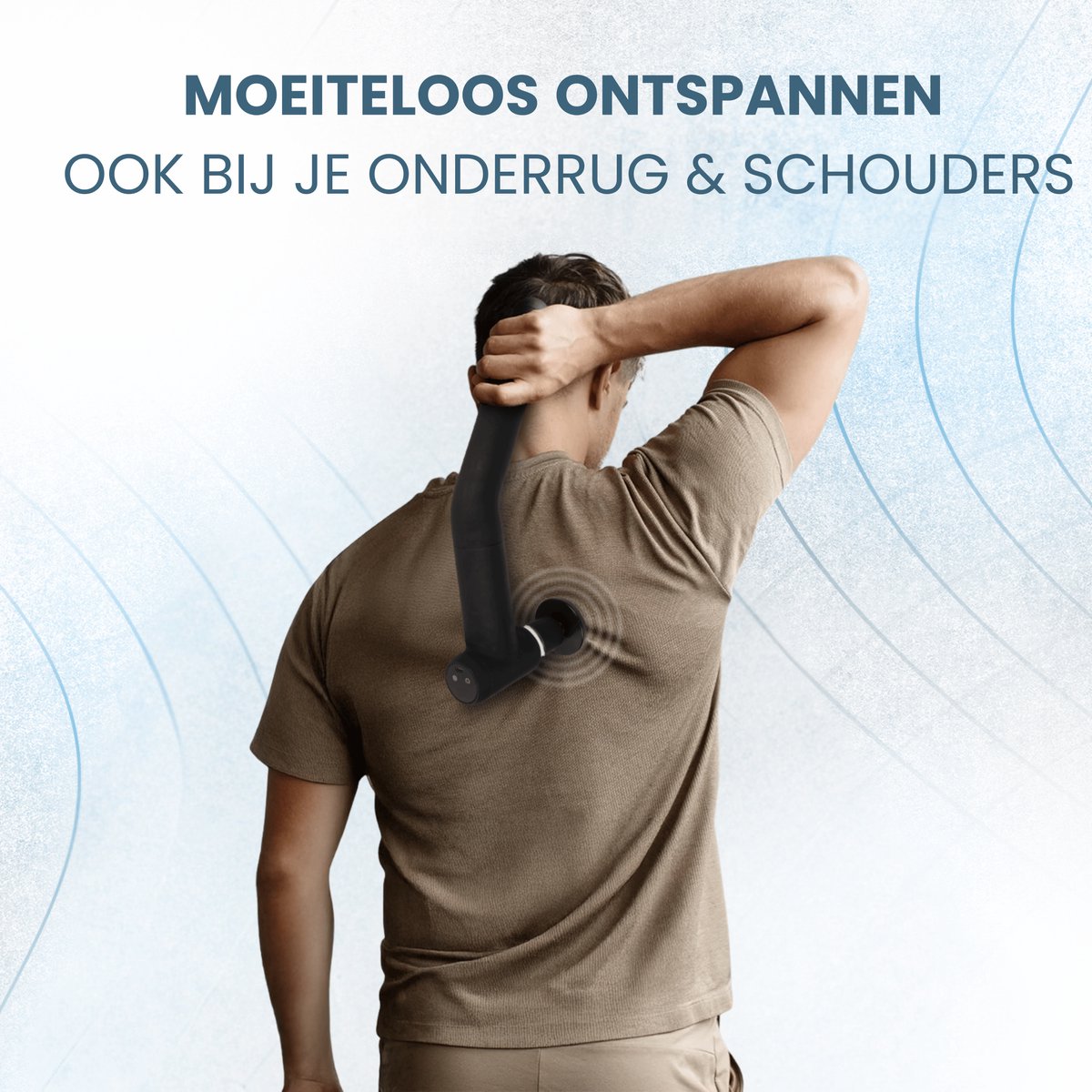 Afbeelding 2 van NueNext Massage Gun Professioneel Met Verlengarm - Massage Pistool mini - Sport en Relax Massage Apparaat - Warme & Koude Stand - 6 Massagekoppen - Krachtig en Draadloos - Zwart