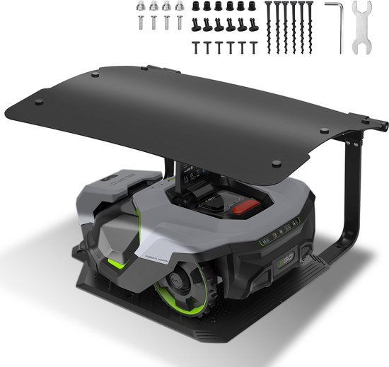 Garage Opvouwbare Robotmaaier Carport Zwart 73x57x40 cm - Garage - €59,84