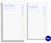 Luxury White - PAP+ Whitening Strips - Tandenblekers - Witte Tanden bleken - Teeth Whitening Strips - Bleek Strips - Opalescence Crest & Hismile Alternatief - Tandenbleekset - Tandenbleek Set - Whitestrips - Pure Ingrediënten - Luxe Smile - 14 Paar
