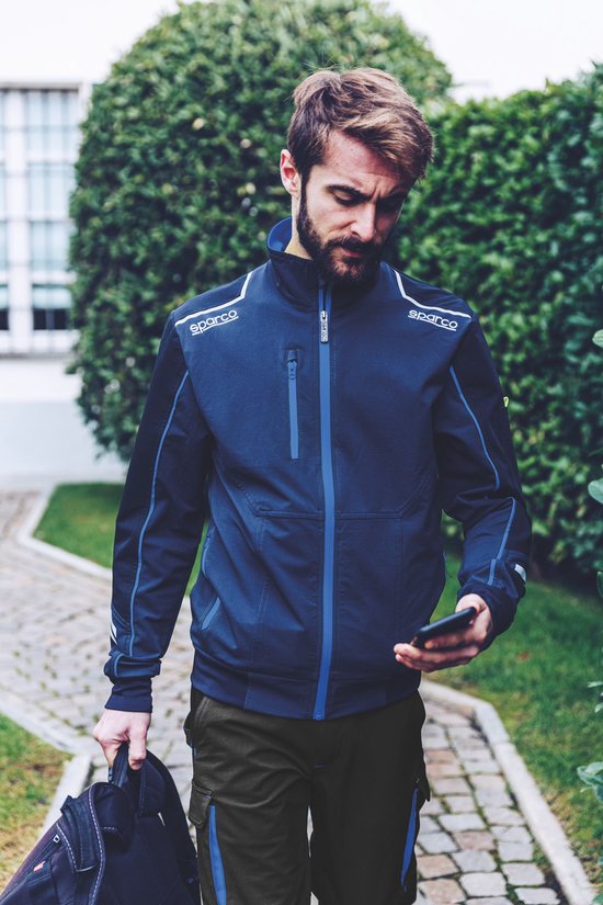 Sparco Light-Shell Jas Tech Austin Softshell Jas - Zwart — Geel — XXXL van Sparco — afbeelding 5