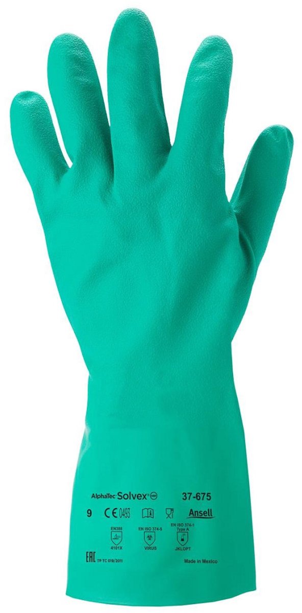 Ansell Alphatec Solvex 37-675 nitril handschoenen - 12 paar 11 (XXL)