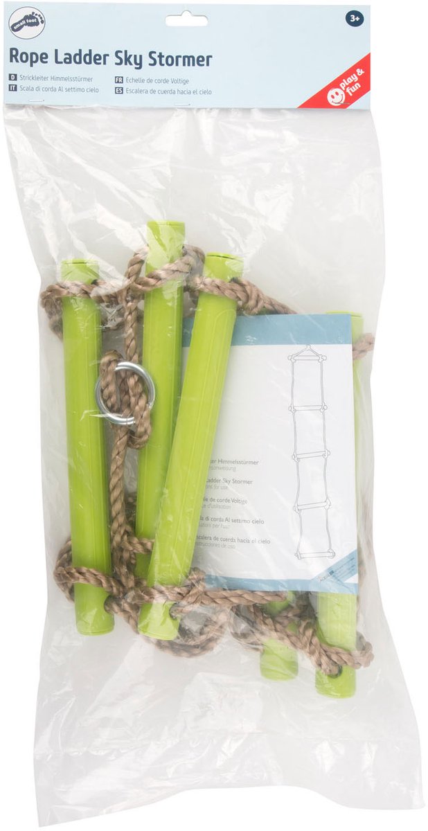 Small Foot - Touwladder met 5 Treden Groen 200cm