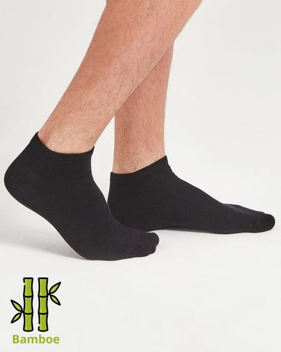 Collection Nova - Chaussettes basses en Bamboe - Femme et Homme - Bamboo - 6 paires - Chaussettes basses - Chaussettes basses - Wit - Taille 43-46