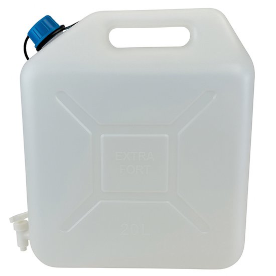 Jerrycan Water 20 Liter - Met Schenkkraan - BPA-vrij Watertank - Stevige Watercontainer voor Camping, Caravan, Outdoor & Noodvoorraad van Merkloos — afbeelding 3