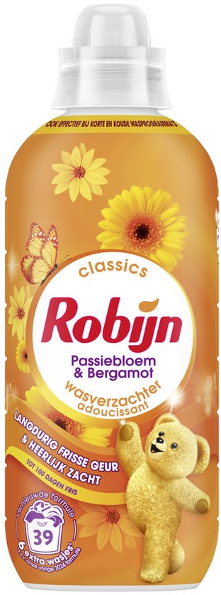 Robijn Wasverzachter Passiebloem & Bergamot 39 Wasbeurten - 780 ml