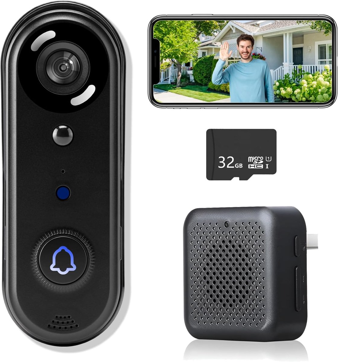 Video deurbel zonder abonnement - (EAN: 8721257136480)