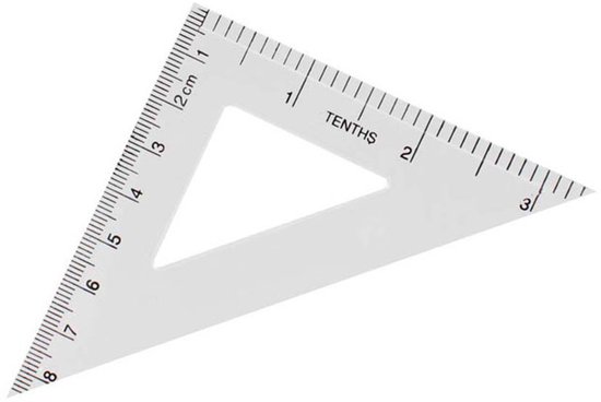 Starpak - Geometrieset voor School - 4 onderdelen - Transparant - Kunststof — afbeelding 3