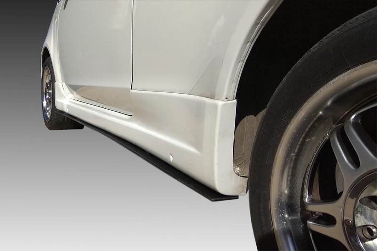 Motordrome Universele Sideskirts 'BottomLine' Zwart - 198x7x0,7cm (PU-Rim)