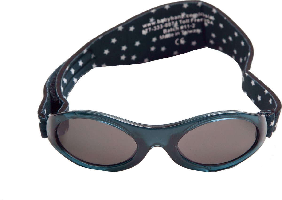 Banz - UV-beschermende zonnebril voor kinderen - Bubzee - Navy sterren - maat Onesize (2-5yrs)