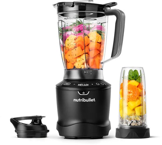 Nutribullet Smart Sense Combo Blender - 1500 Watt - Warme en Koude bereidingen - Smart Technologie - to go cup incl.