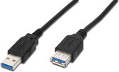 Digitus AK-300203-030-S USB-kabel 3 m USB 3.2 Gen 1 (3.1 Gen 1) USB A Zwart