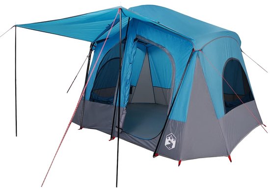 vidaXL Kampeertent - 5-Persoons - Waterdicht - Blauw Kampeertent - Bungalowtent - Tent - Camping - Vakantie van Vidaxl — afbeelding 5