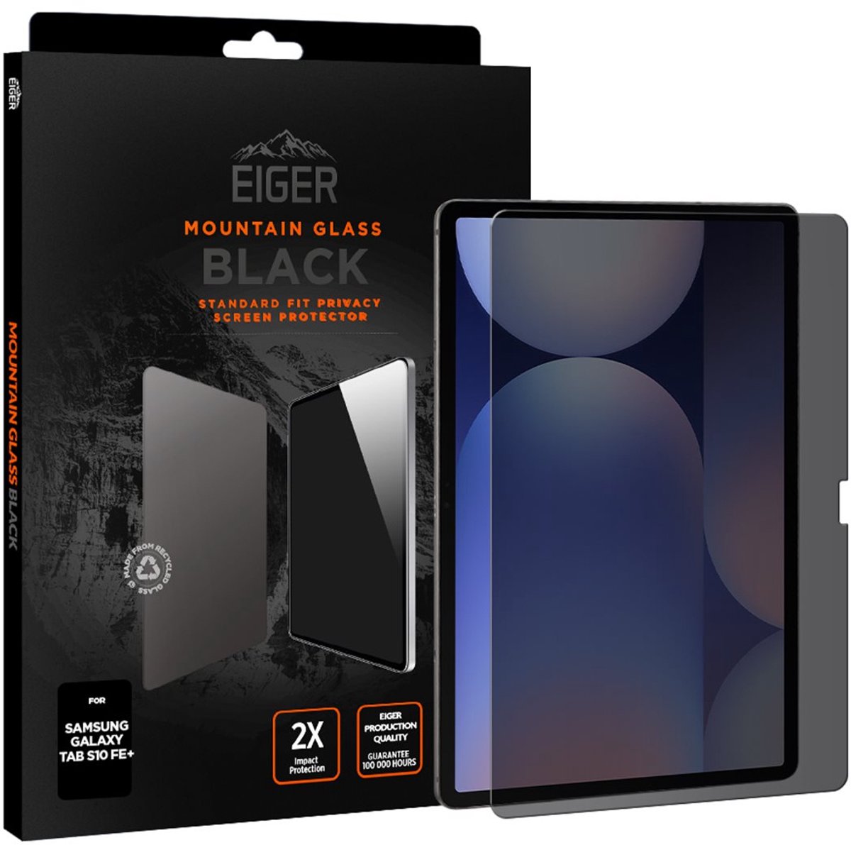 Eiger Samsung Galaxy Tab S10 FE+ Privacy Glass Screen Protector