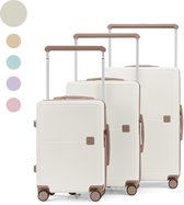 Bol.com Skycases City Walker – 3-delige Kofferset | Lichtgewicht & Duurzaam | 20 24 & 28 Inch | 360° Spinner Wielen | TSA-slot |... aanbieding