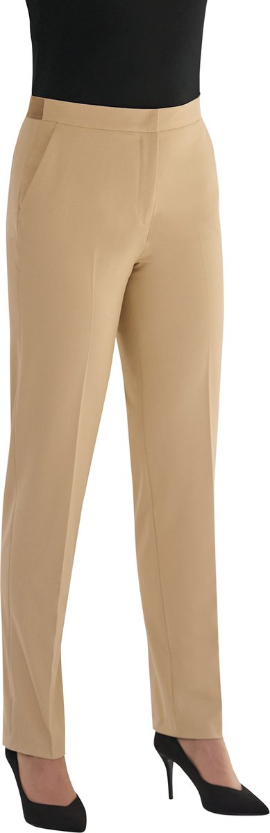 Brook Taverner Damespantalon Eleanor slimfit BT2392 - Sand - 42 EU (14 UK)