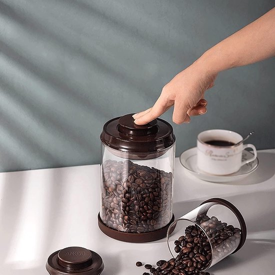 Luchtdicht Koffieblik 1200 ml - Vacuüm Pot voor Koffie, Thee