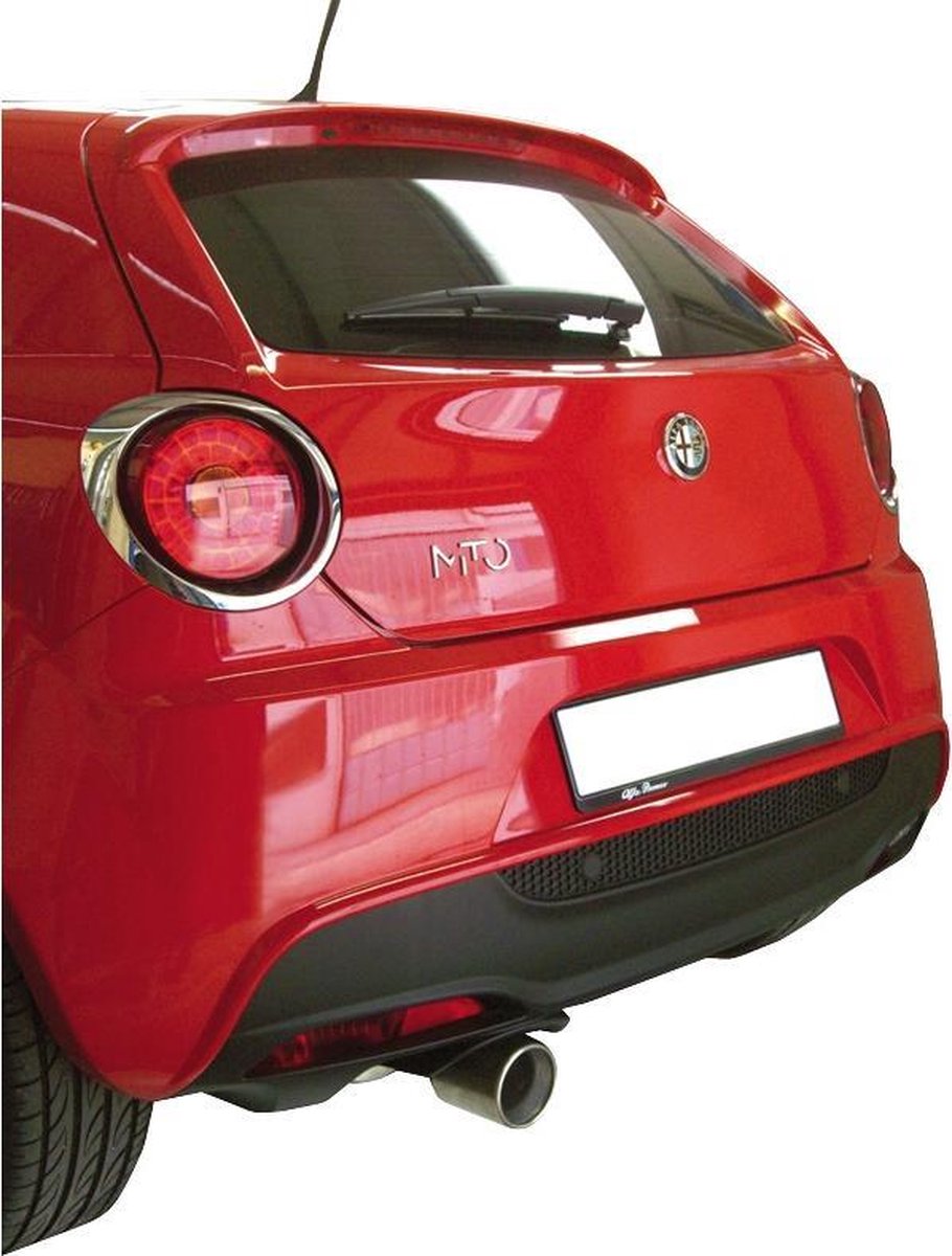 InoXcar 100% RVS Sportuitlaat passend voor Alfa Romeo Mito 1.4TB MultiAir (135pk) 2010- 102mm