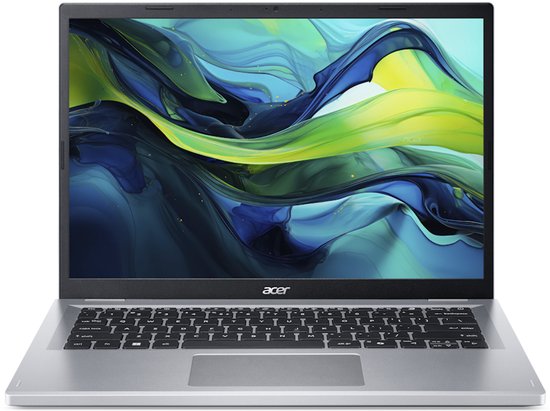 Acer Aspire Go 14 AG14-22P-R72R AMD Ryzen™ 5 7520U Laptop 35,6 cm (14") WUXGA 16 GB LPDDR5-SDRAM 512 GB SSD Wi-Fi 6 (802.11ax) Windows 11 Home Zilver - Acer - Hoofdafbeelding