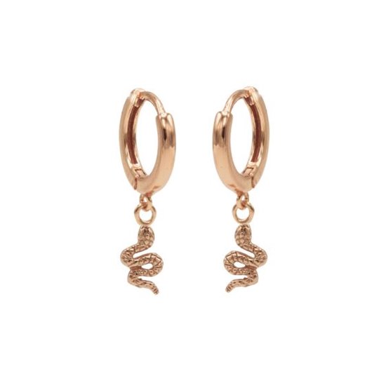 Karma hinged hoops symbool snake rosé gold M1989HIN