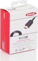 Ednet 84458 HDMI kabel 2 m HDMI Type A (Standaard) Zwart
