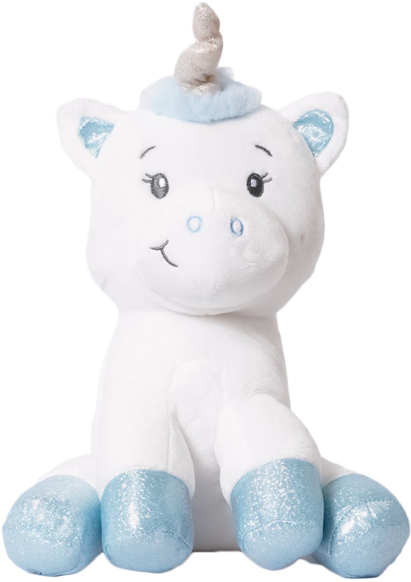 Speelgoedtopdeals - Pluche Knuffel - Jessie Eenhoorn - 30 cm - Unicorn - Blauw