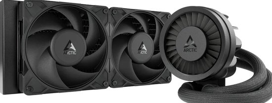 ARCTIC Liquid Freezer III Pro 240 - Vloeistofkoelsysteem processor afmeting radiator: 240 mm - Intel LGA: 1851, 1700 - AMD AM5, AM4 - 2x P12 PWM fans - Aluminium - zwart