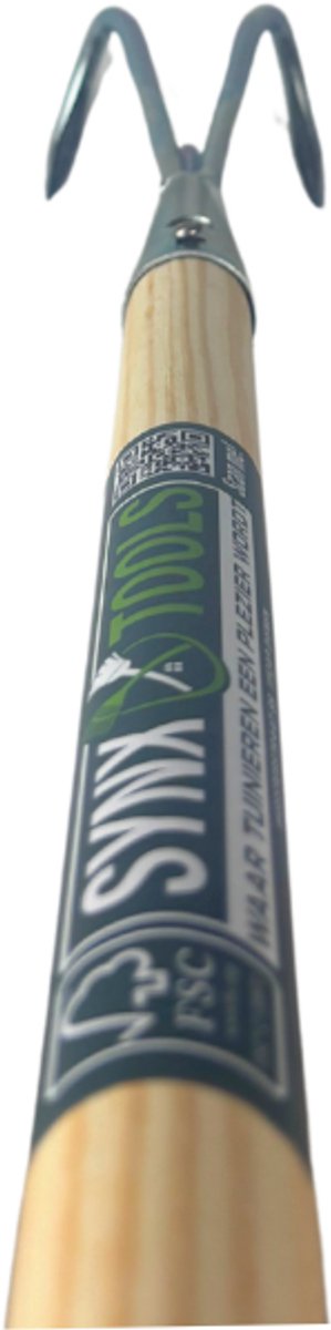 Synx Tools Tuinkrabber 3 tanden -Cultivator - Verzinkt - Hark - Harken - Tuinsetjes - Tuingereedschap - Met Steel 150cm van Synx Tools — afbeelding 2