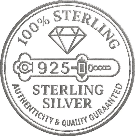 Behave - Boucles d'oreilles - Argent sterling 925 - Boucles d'oreilles pendantes avec pierre de zircone transparente