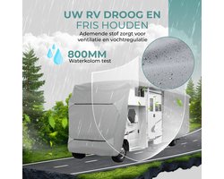 Housses de camping-car Muntel® - Housse de protection pour caravane - Imperméable - Résistante aux UV - 4 couches - 7,90 x 2,35 x 75 M - (170 g/m²)