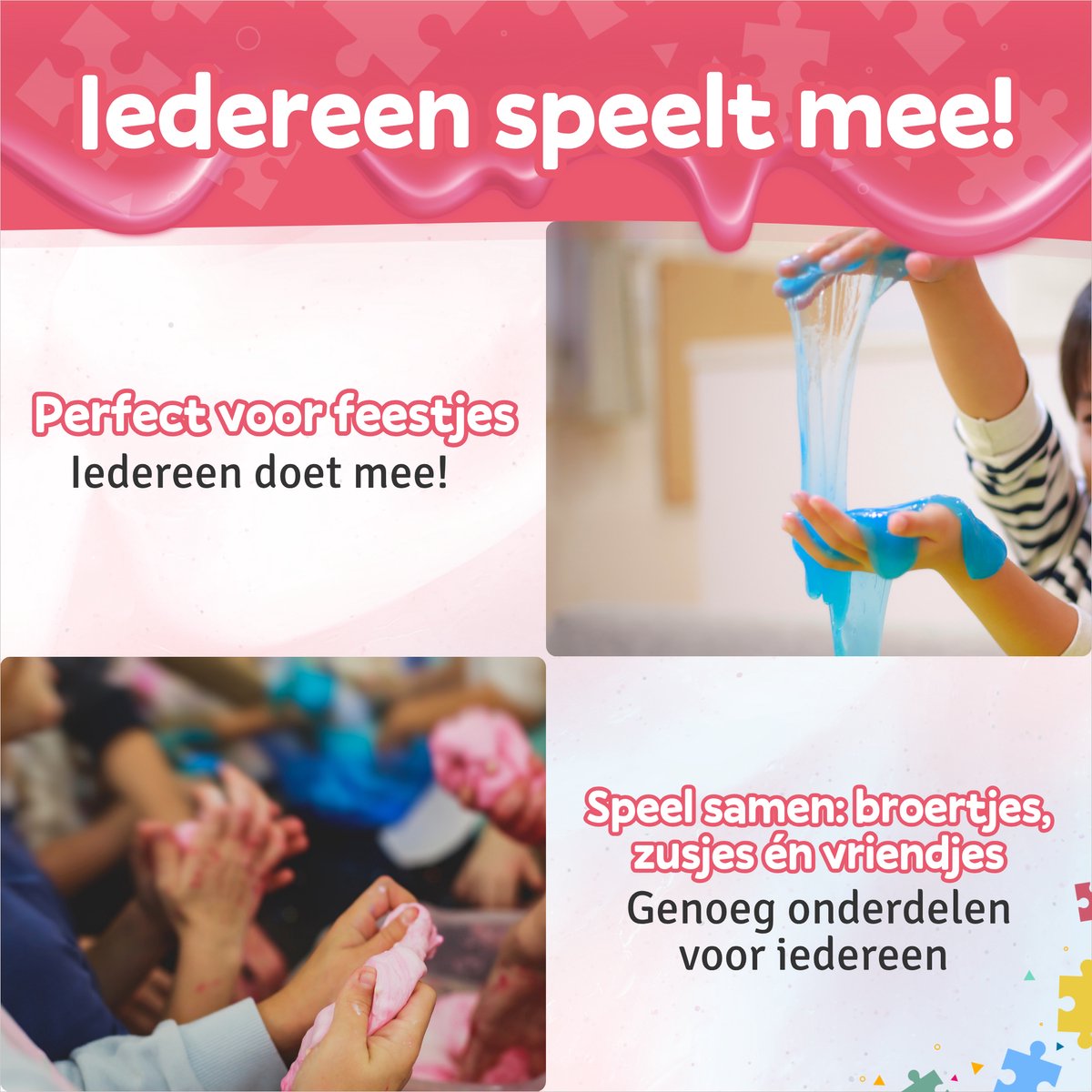Slijm Maken Set XL met Schort & 62 Onderdelen - Slijm Pakket - Squishy - DIY Knutselpakket - Speelslijm Maker- Knutsel Speelgoed — afbeelding 4