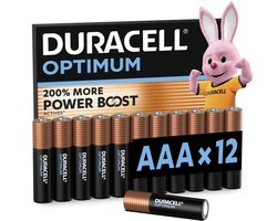 Duracell Optimum AAA - alkaline batterijen - 1,5V, LR03 - 12 stuks