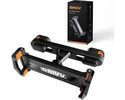Drivv. Luxe Tablet Houder Auto - Hoofdsteun - 360 Graden Draaibaar - Geschikt voor Tablet, Telefoon en meer