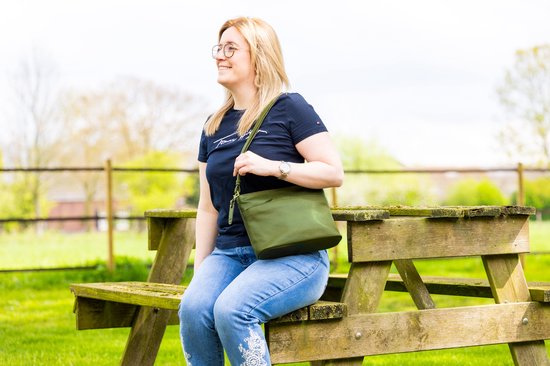 Sac bandoulière en cuir Ella Olive - Lioné