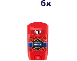 Old Spice 6x Old Spice Captain Deodorant Stick 50ml