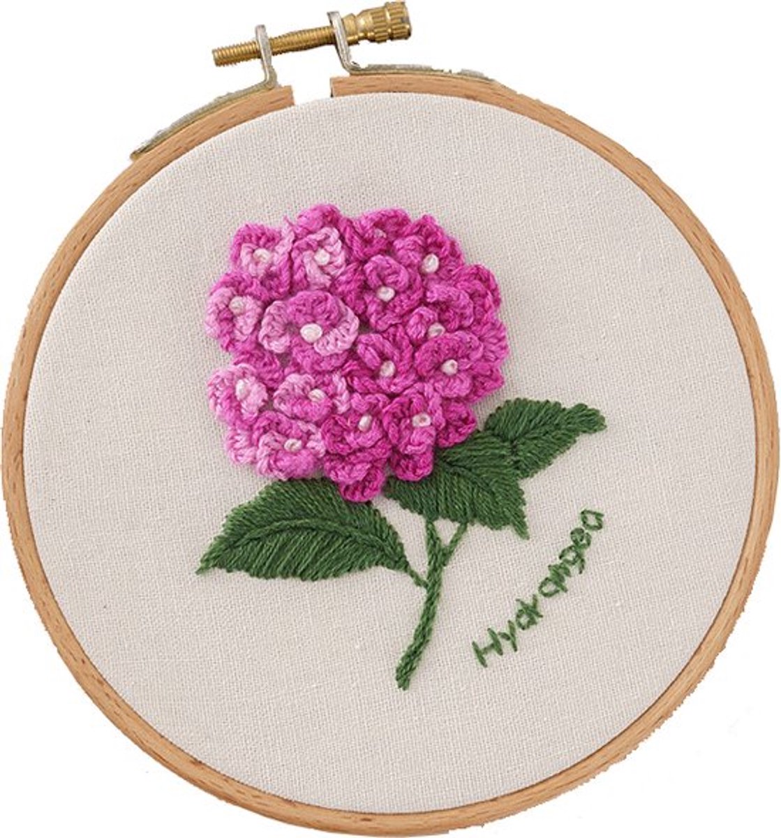 Nixnix® - Cirkelvormige Borduurset - Hortensia's - Borduren - Handwerk