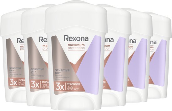 Rexona Women Maximum Protection Anti-transpirant Stick - Sensitive Dry - met Defence+ Technologie - 6 x 45 ml