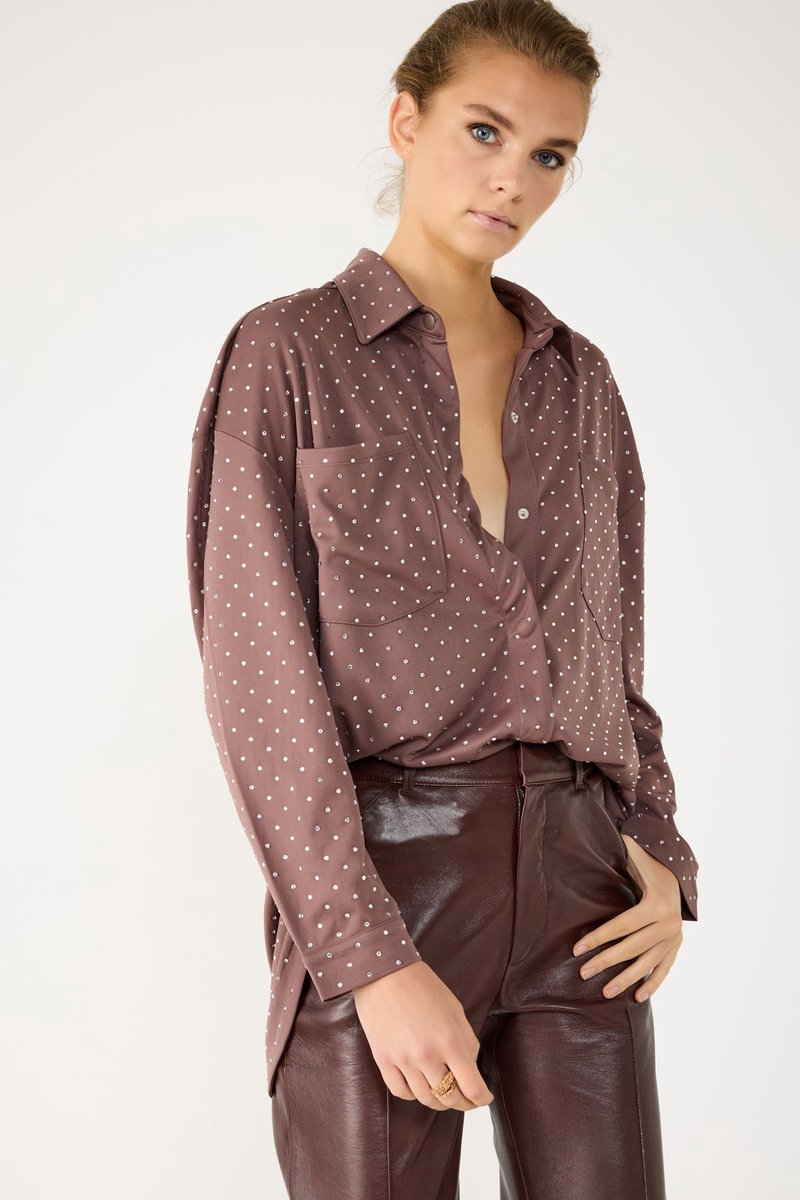 Chemise en pierre brillante