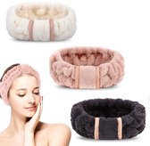 minkissy Schattige Konijnenoren Haarband Voor Vrouwen Comfortabele Make-up Hoofdband Voor Gezichtsreiniging Spa Lichtpaars Voor Make-up Douchen Cosplay