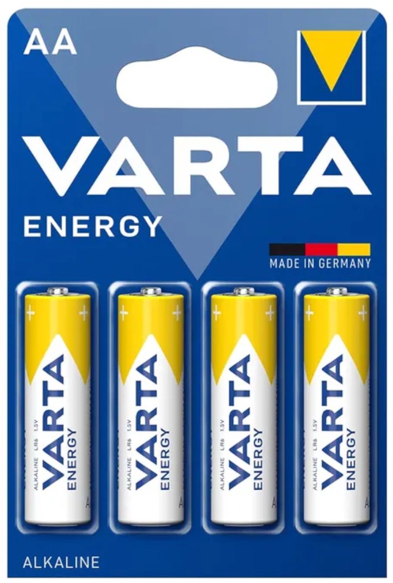 Varta Batterijen Energy - Alkaline - LR06/AA - 1.5 Volt - 4 Stuks