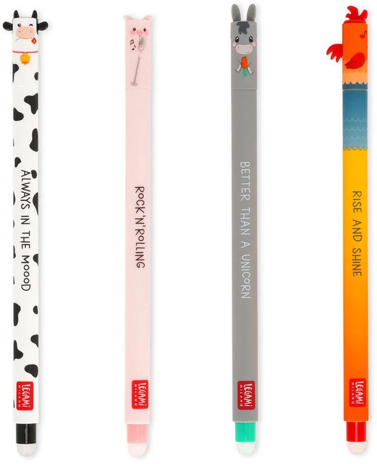 Legami farm sweet farm set 4 erasable pens
