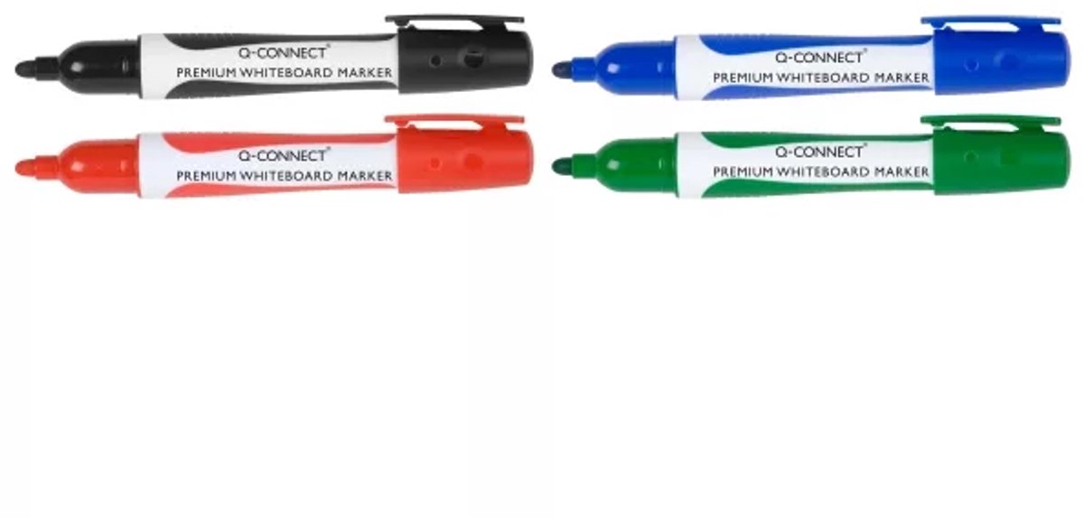 Q-CONNECT Premium whiteboard marker | 3 mm | ronde punt | blauw