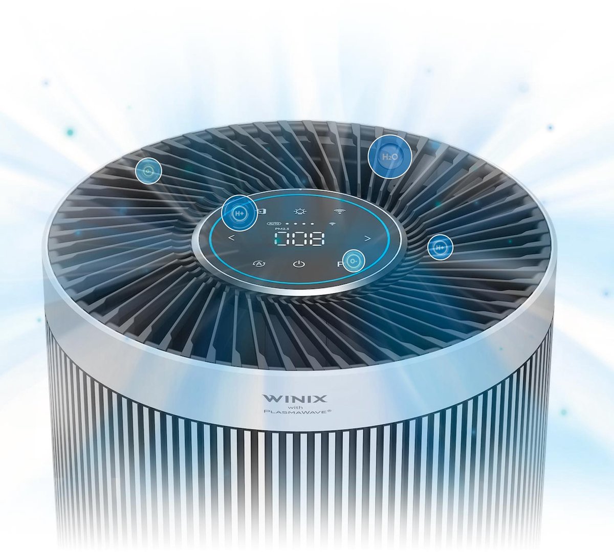 Winix T800 Wifi - Slimme Luchtreiniger met vervangbaar 3-in-1 Hepa filter + PlasmaWave Technologie - Cadr 500m³ p/u en tot 120m² - Getest en Gecertificeerd op Hooikoorts, Allergie en Fijnstof - Winix Smart App, Google Assistant, Amazon Alexa thumbnail 4