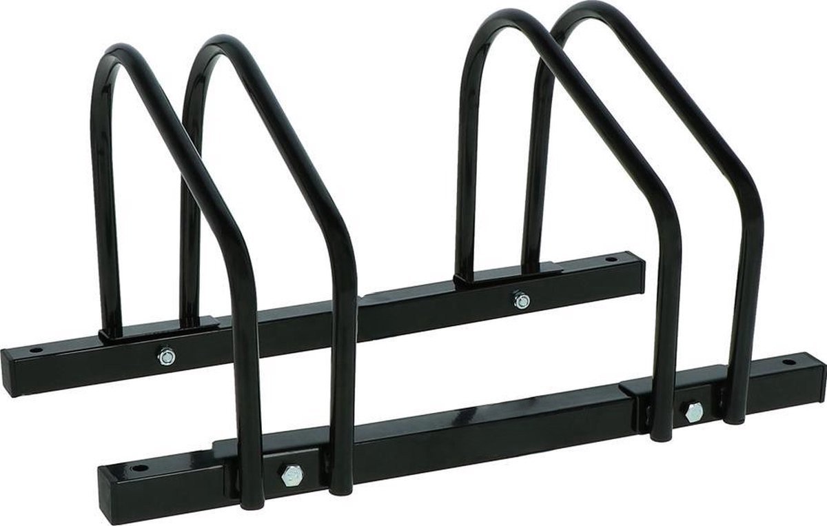 Ceruzo Fietsenrek voor 2 Fietsen – 67.5x33x26 cm – Voor E-bike - MTB – Muur- en Vloermontage – Zwart