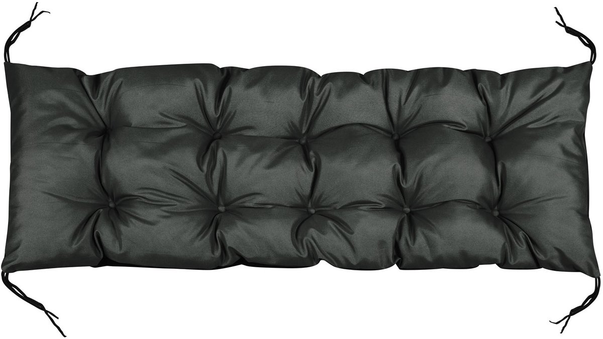 Tuinkussen 120x40 cm waterdicht voor palletbank zwart